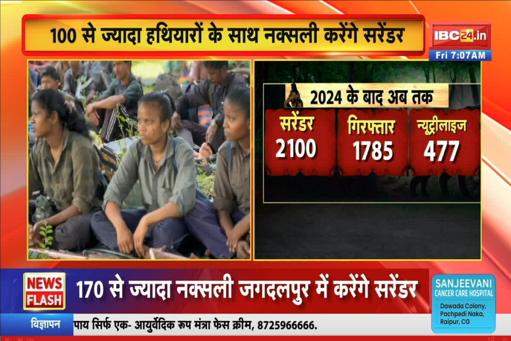 CG Naxal Surrender News,Jagdalpur Naxal Surrender, Bastar Naxalite Surrender,