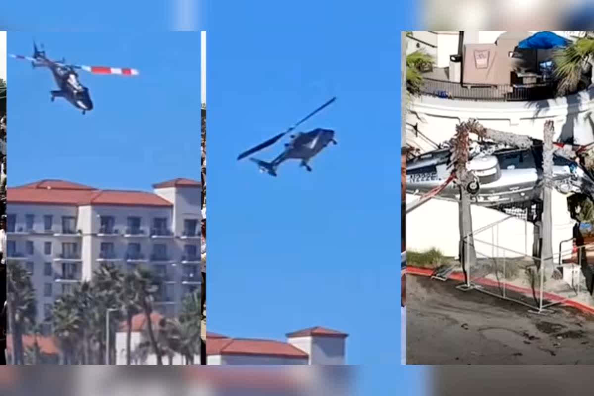 Helicopter Crash Live Video: हेलिकॉप्टर क्रैश होने का लाइव वीडियो आया सामने, टेकऑफ करते ही हवा में घूमने लगा गोल-गोल, देखिए गिरते ही कैसी हो गई हालत