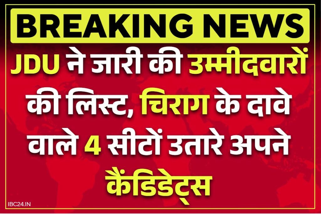 Bihar Election JDU List