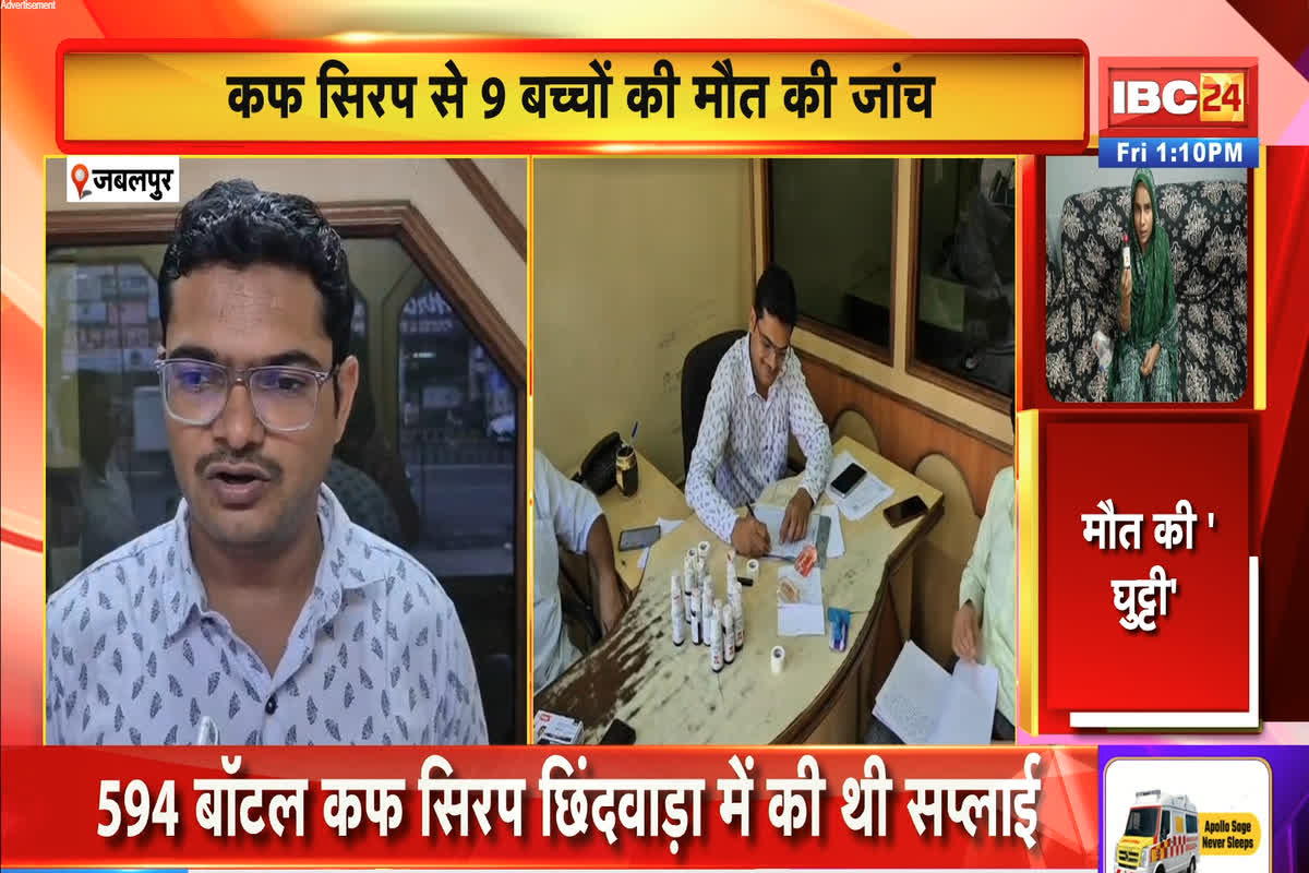 Jabalpur News: कफ सीरप पीने से 6 बच्चों की मौत, 30 से अधिक बीमार, ड्रग विभाग ने फार्मा कंपनी पर मारी रेड, छापेमारी से खुल सकते हैं कई राज़