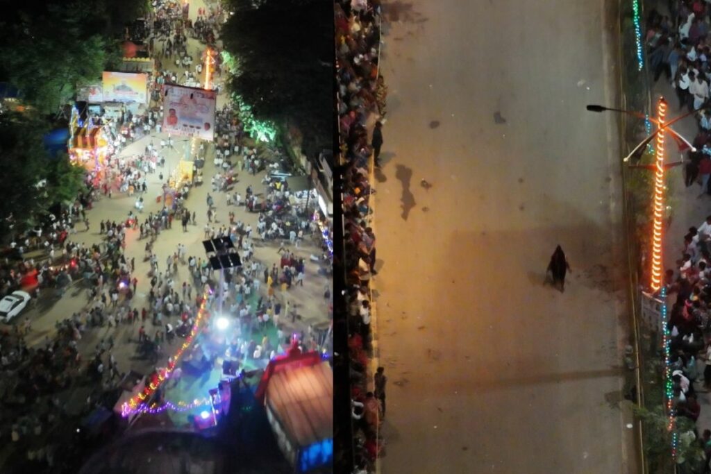 Kawardha Khappar Yatra 2025, Kawardha Dussehra festival, Kawardha Durga Ashtami news, Kawardha traditional events, Kawardha police security, Kawardha crowd management, Khappar Yatra drone surveillance, Kawardha festival safety, Kawardha public gathering rules, Kawardha religious celebration update, Kawardha law and order, Chhattisgarh Khappar tradition, Kawardha volunteer force,