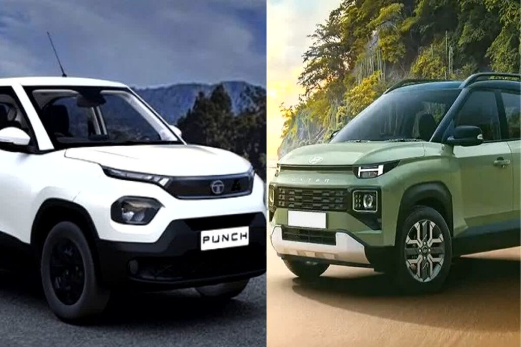(RTata Punch Vs Hyundai Exter, Image Credit: Cardekho)