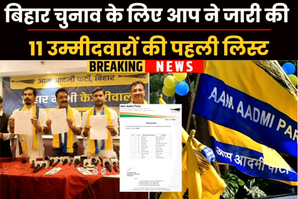 AAP Candidate List For Bihar Election/Image Credit: IBC24