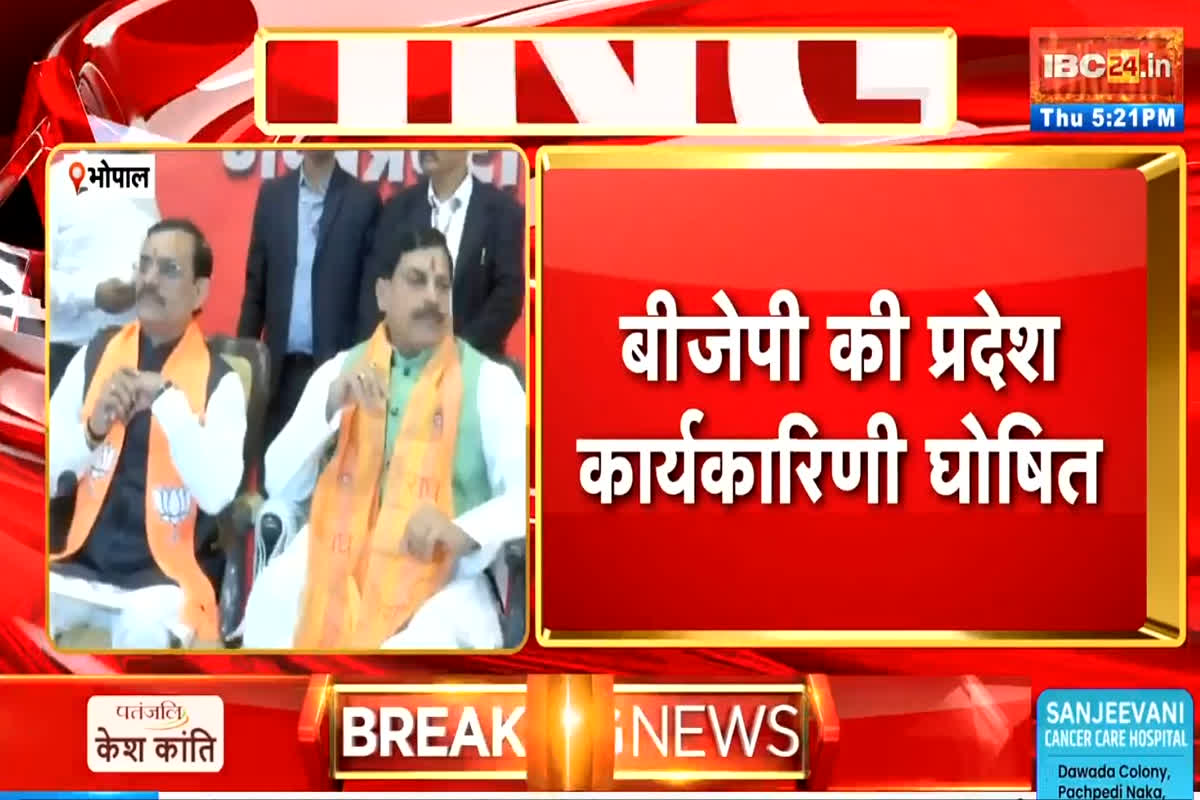MP BJP List: मध्यप्रदेश भाजपा की कार्यकारिणी घोषित, 9 उपाध्यक्ष, 4 महामंत्री और 9 प्रदेश मंत्री के नाम शामिल..देखें पूरी सूची