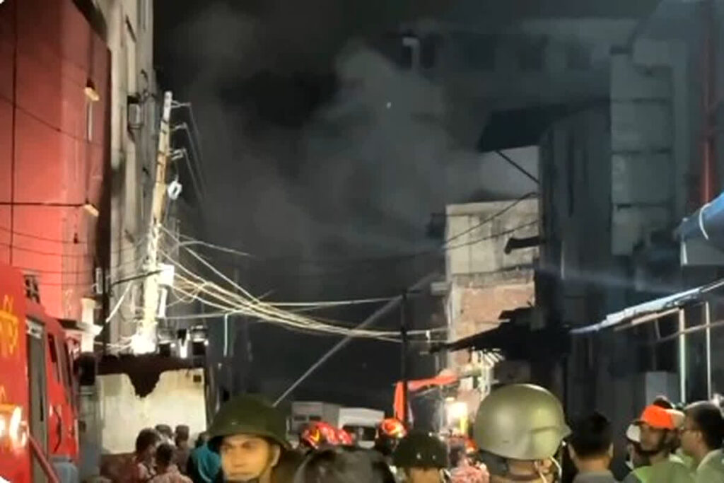 Bangladesh Factory Fire/Image Credit: PTI X Handle