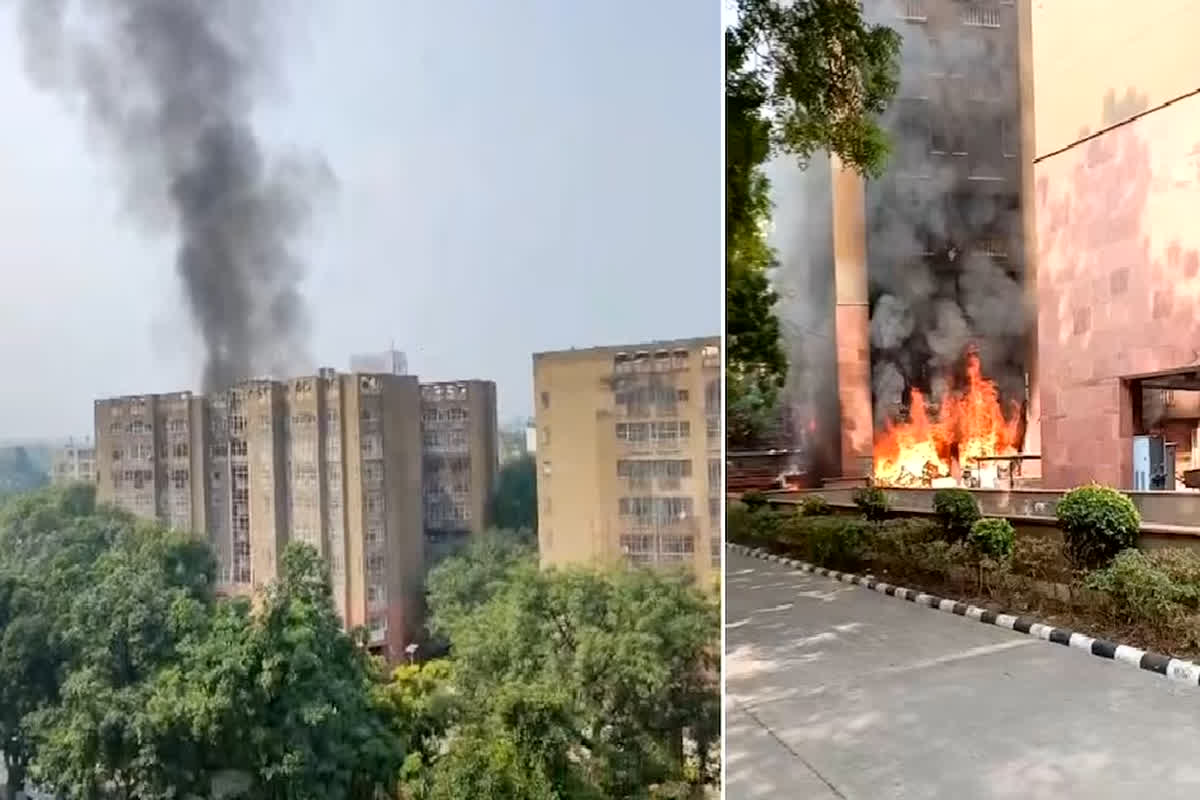 Brahmaputra Apartments Fire News: सांसदों के आवास में लगी भीषण आग, फायर ब्रिगेड की टीम पहुंची मौके पर