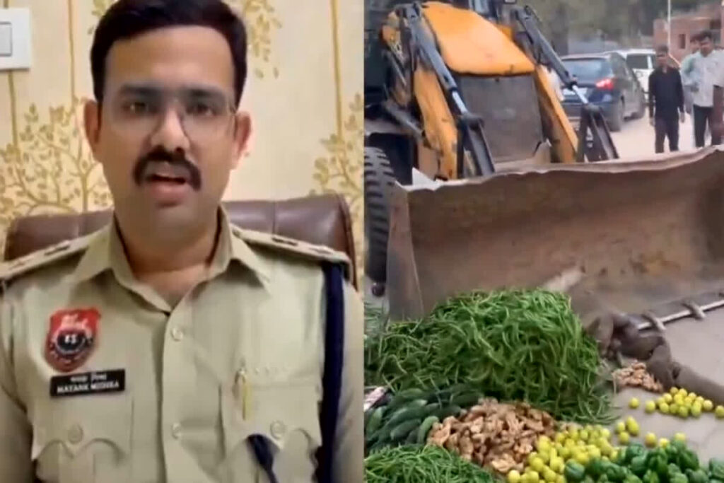 Bahadurgarh Police Buldozer Action