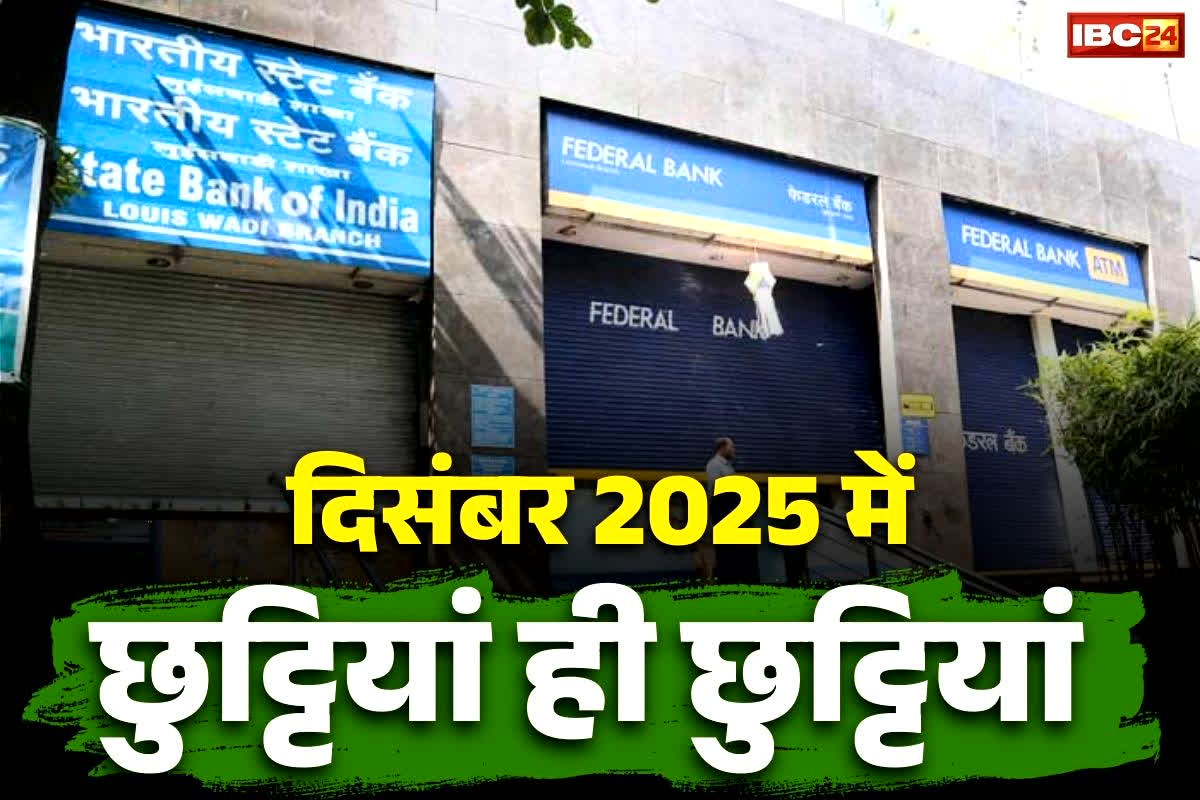 Bank Holiday December 2025: दिसंबर में नहीं हो पायेगा पैसे या लेनदेन का काम!.. महीने के आधे दिन से ज्यादा बंद रहेंगे बैंक, देख लें कैलेण्डर