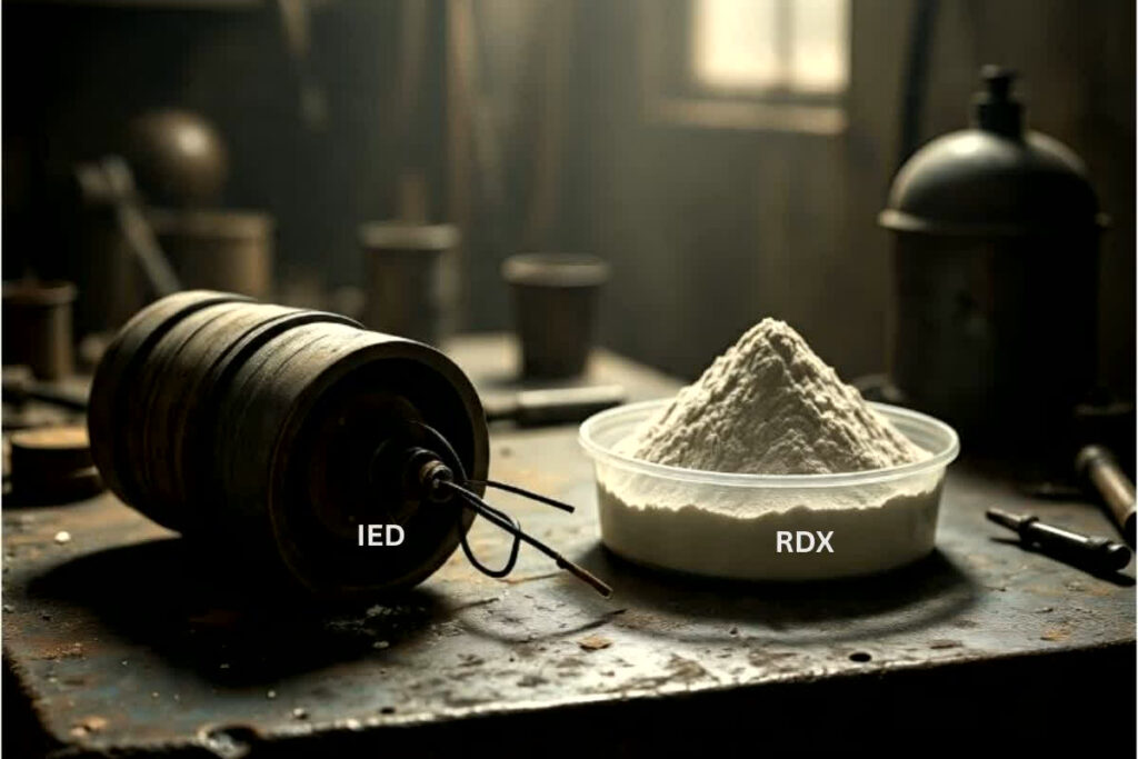 (How Dangerous Is RDX, Image Credit: Meta AI)
