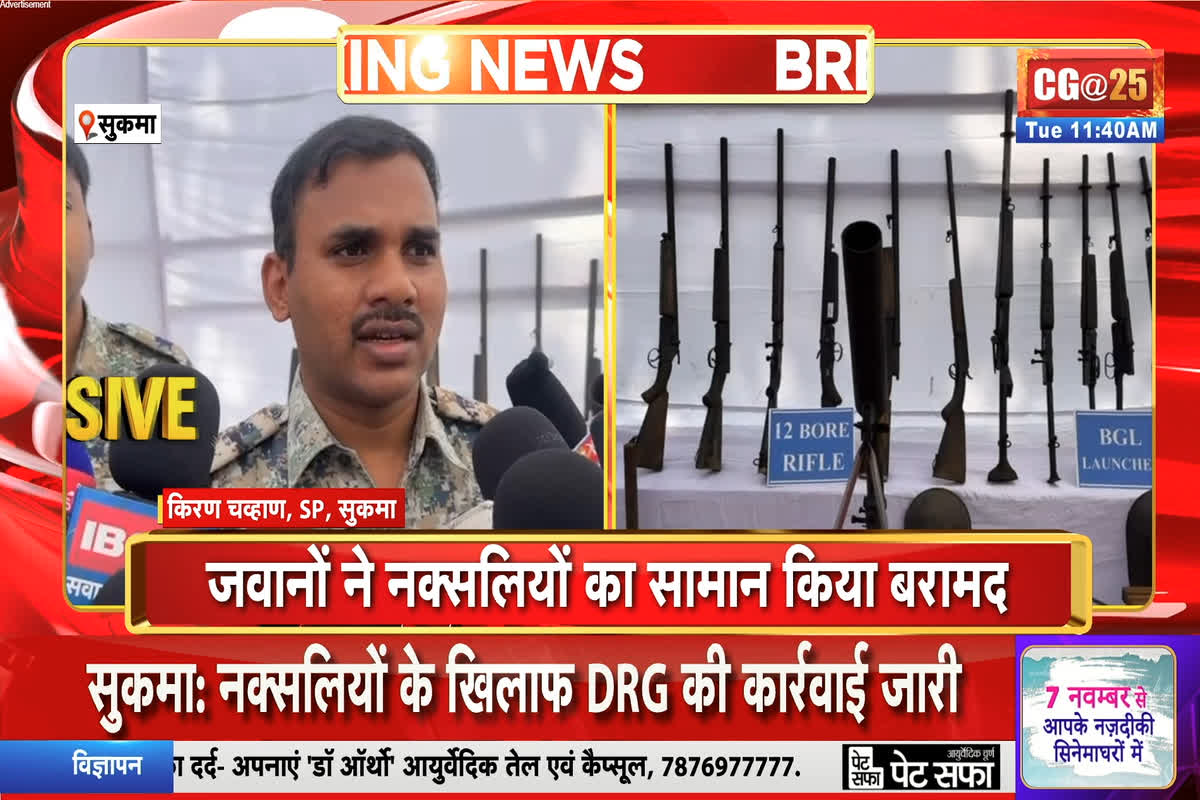 Sukma Naxal News: छत्तीसगढ़ में लाल आतंक पर बड़ा प्रहार! नक्सलियों की गुप्त हथियार फैक्ट्री का भंडाफोड़, जंगलों से बटालियन नम्बर 1 का विस्फोटक सामान बरामद