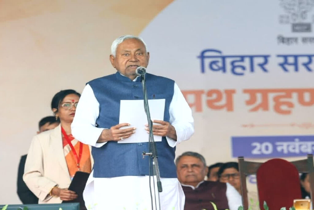 (Nitish Kumar Oath Ceremony, Image credit: narendramodi X)