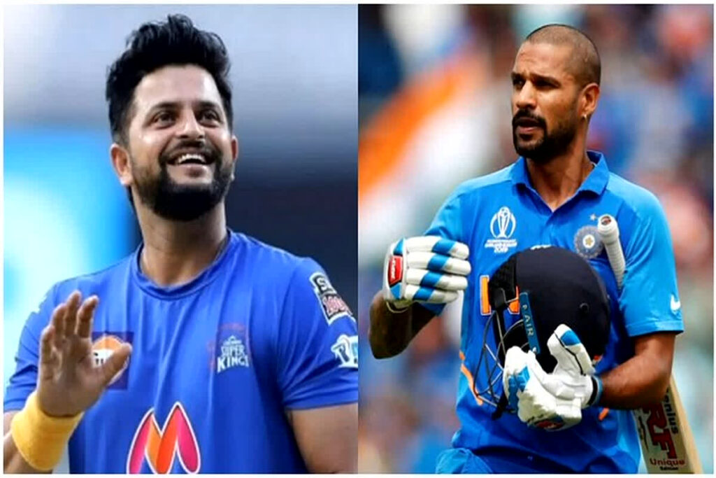 रैना और धवन - फोटो : BCCI/IPL