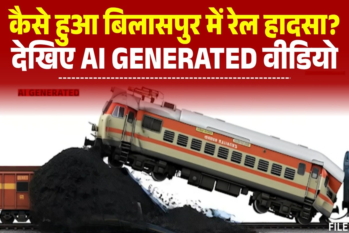 Bilaspur Train Accident Video: छत्तीसगढ़ में दर्दनाक रेल हादसे का AI वीडियो, देखें कैसे हुई दो ट्रेनों में टक्कर, अब तक 5 लोगों की मौत