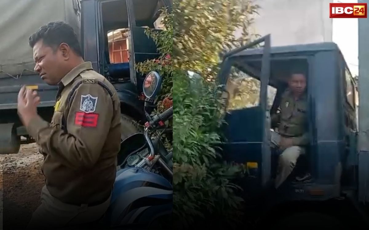 Constable Drunk Viral Video: नशे में धुत कांस्टेबल ने पुलिस ट्रक को दीवाल में भिड़ाया, पकड़ाने पर कहा मेरी भी तो लाइफ है यार, लोग बनाते रहे video
