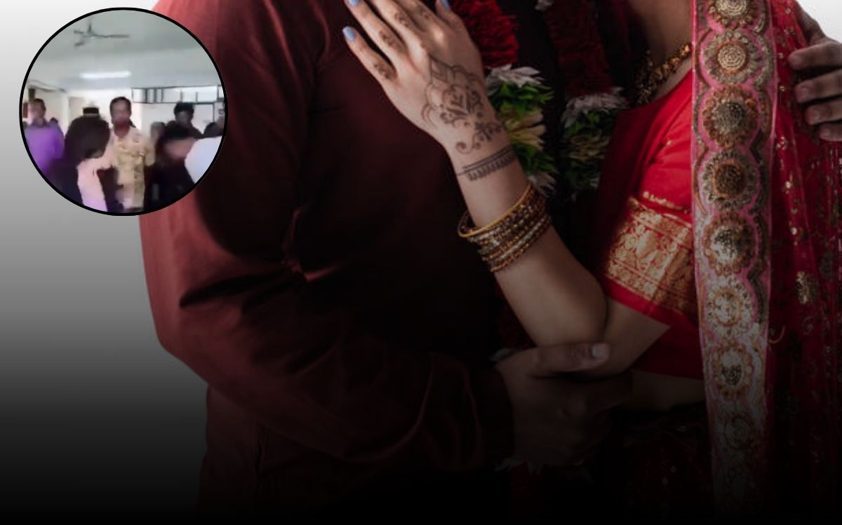 Husband- Wife Viral Video: कोर्ट परिसर में ही बेकाबू हो गई पत्नी, पति के साथ सरेआम करने लगी ऐसी हरकत, देखे 21 सेकंड का वायरल वीडियो