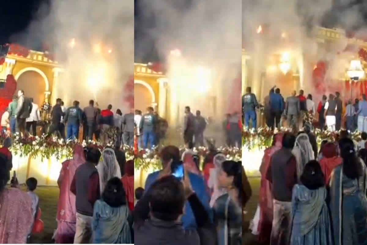 Jodhpur Wedding Fire News: शादी समारोह में आतिशबाजी से मची अफरा-तफरी, हो गया ये बड़ा हादसा, शहनाई के बीच  गूंजी चीख पुकार, देखें वीडियो