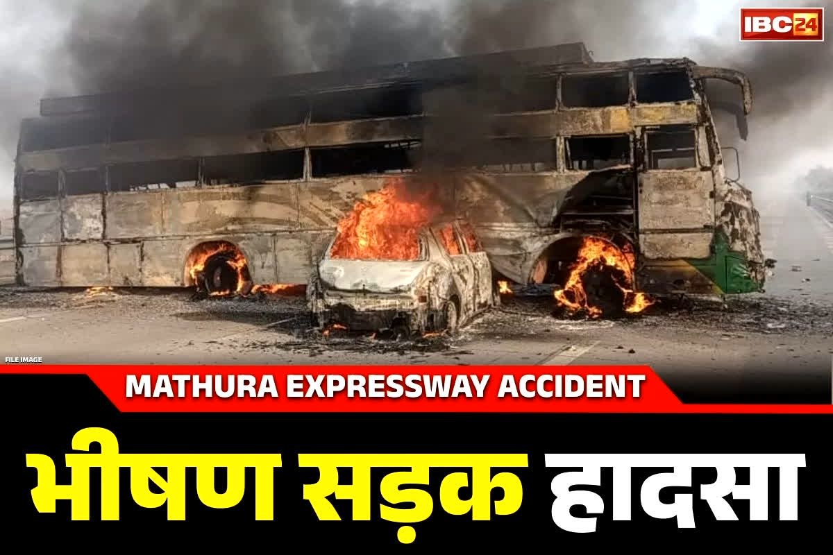 Mathura Expressway Today Accident Video: एक्सप्रेस-वे पर कोहरे की वजह से भीषण सड़क हादसा.. टक्कर के बाद धूं-धूं कर जलने लगी गाड़िया, जानें मौतों और घायलों की संख्या..