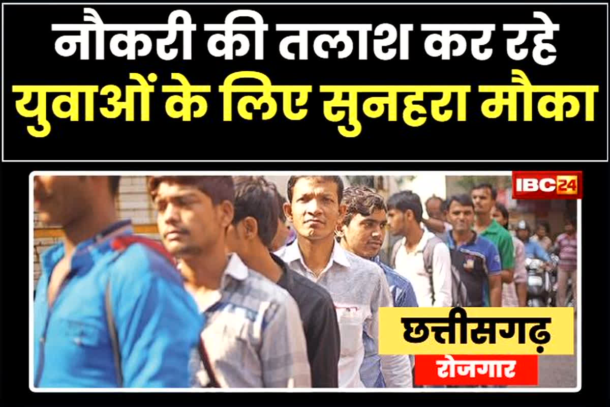 CG Job News: नौकरी की तलाश कर रहे युवाओं के लिए सुनहरा मौका, यहां निकली बंपर पदों पर भर्ती, तीन दिनों तक होगा प्लेसमेंट