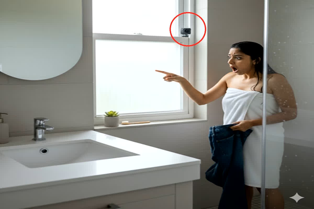Bathroom Hidden Phone Recording: बाथरूम में गुप्त रिकॉर्डिंग! महिला अधिकारी के वाशरूम से मिला रिकॉर्डिंग फोन… CM विजिट के दौरान शर्मनाक हरकत! राज खुला तो उड़े हर किसी के होश