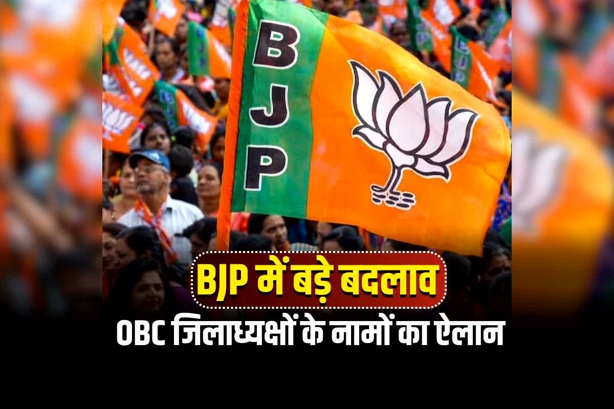 Chhattisgarh BJP Appointment News: छत्तीसगढ़ बीजेपी OBC जिलाध्यक्षों के नामों का ऐलान.. इन जिलों में नियुक्तियां फ़ाइनल, देखें किन नेता को मिली जिलों की कमान