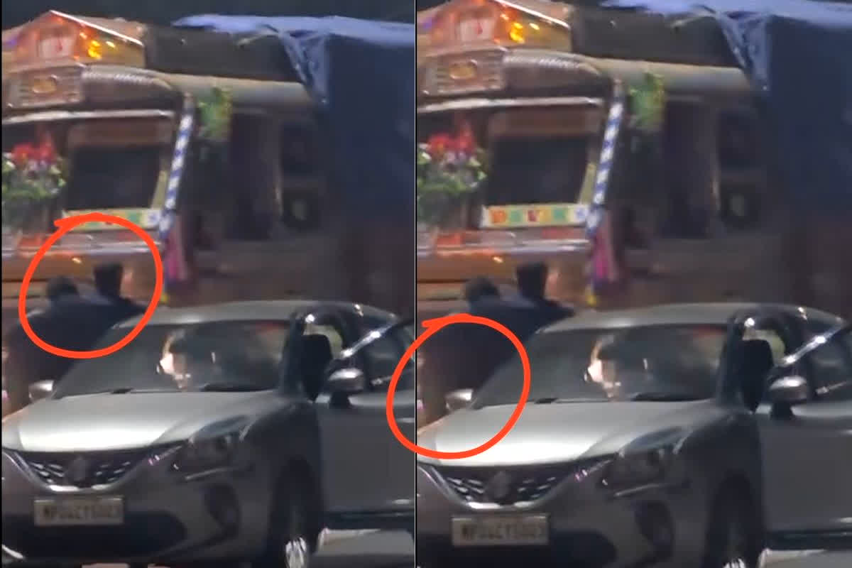 Police Man Viral Video: राजधानी में खाकी हुई शर्मसार! नश में धुत पुलिसकर्मी ने बीच रोड में की ये घटिया हरकत, पीछे खड़ा साथी भी नहीं रोक पाया, वीडियो तेजी से हो रहा वायरल