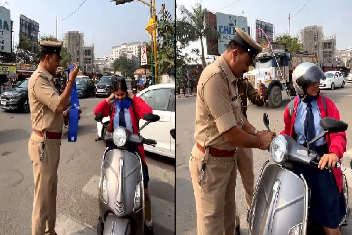 Viral Video: पुलिस का 45 सेकंड का वीडियो हुआ वायरल, बाइकर्स के साथ करते दिखे ऐसा काम, देखें वायरल वीडियो