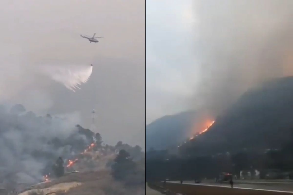 Walong Forest Fire: भारत के इस घने जंगल में लगी भीषण आग, वायुसेना ने संभाला मोर्चा, अब तक इतने लाख लीटर पानी का किया छिड़काव, देखें तस्वीरें