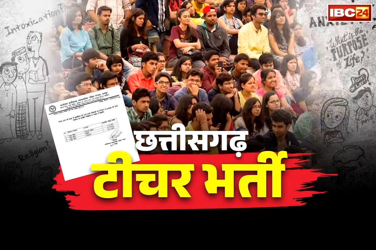Chhattisgarh Teacher Bharti Date: छत्तीसगढ़ सरकार ने जारी कर दी ‘टीचर भर्ती’ की परीक्षाओं की संभावित तारीखें.. अब पूरे होंगे युवाओं के सपने, देखें आप भी..