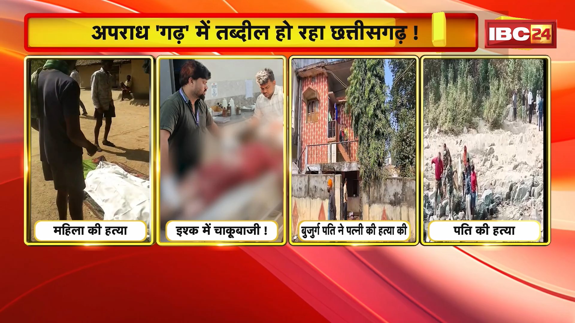 Chhattisgarh : अपराध ‘गढ़’ में तब्दील हो रहा छत्तीसगढ़ ! देखिए Video