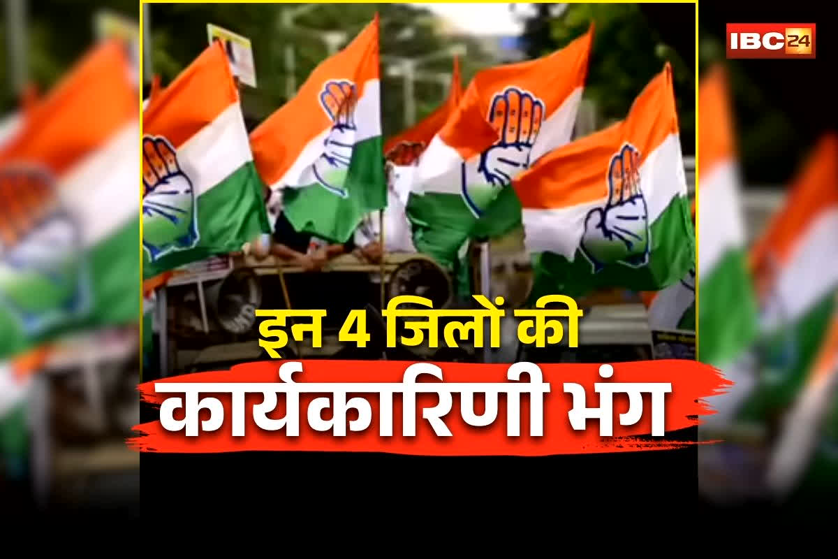MP Congress District Executive News: प्रदेश कांग्रेस का बड़ा एक्शन, इन 4 जिलों की कार्यकारिणी भंग, AICC के निर्देश के बाद लिया गया फैसला