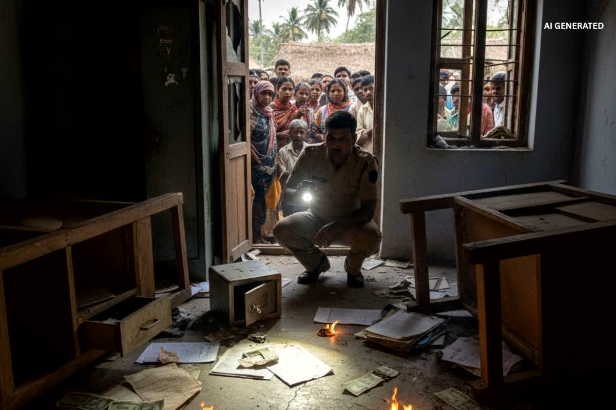 Rajim Panchayat Bhawan Theft : पंचायत भवन के तिजोरी से कैश गायब और आंगन में जली मिलीं सरकारी फाइलें, आखिर क्या छिपाना चाहते थे गुनहगार?