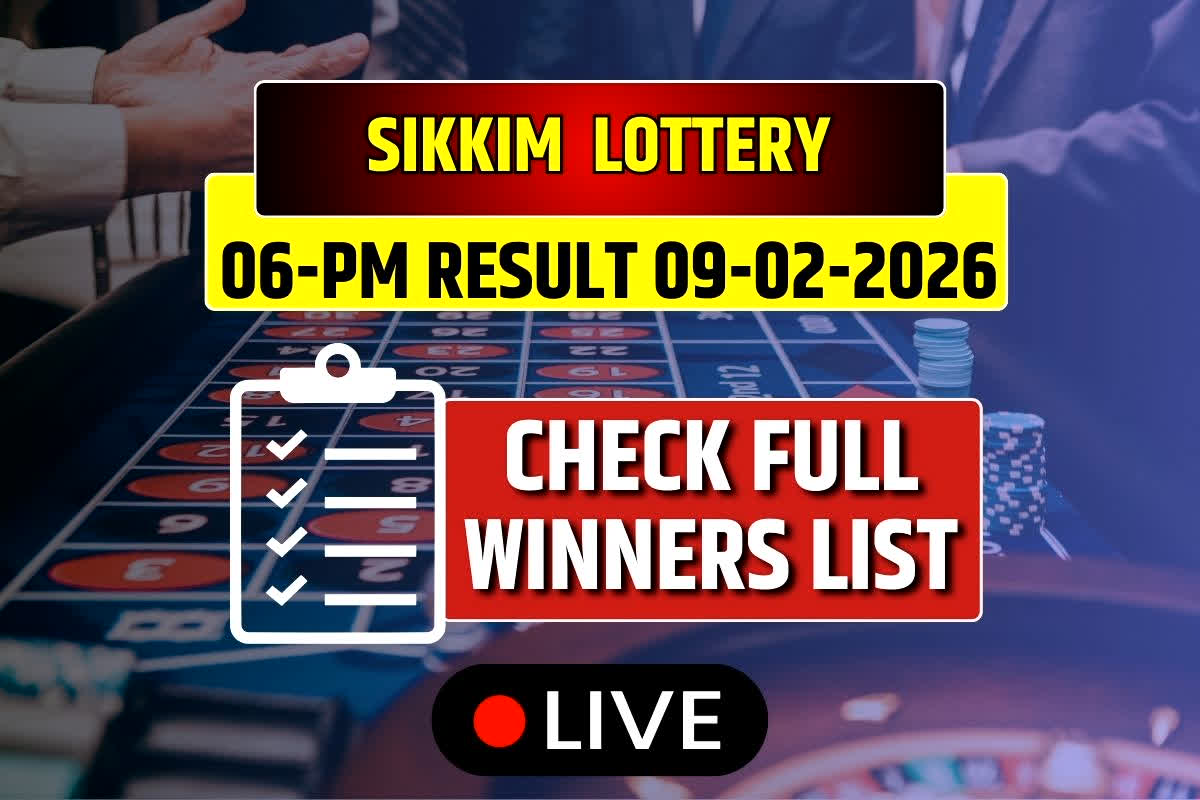 (OUT) Sikkim 6 PM Lottery Sambad Result 09 -02-2026 OUT Today:  “Is Your Life About to Change? Ticket Number 9********* Just Won ₹1 Crore in Sikkim State Lottery