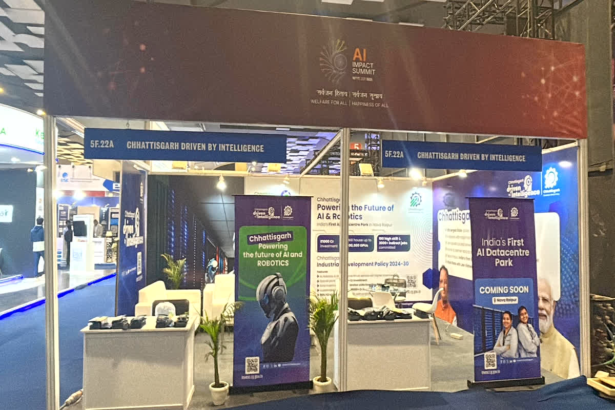 Chhattisgarh AI Data Center Park : भारत मंडपम में छत्तीसगढ़ का जलवा, देश के पहले AI डेटा सेंटर पार्क ने निवेशकों को लुभाया