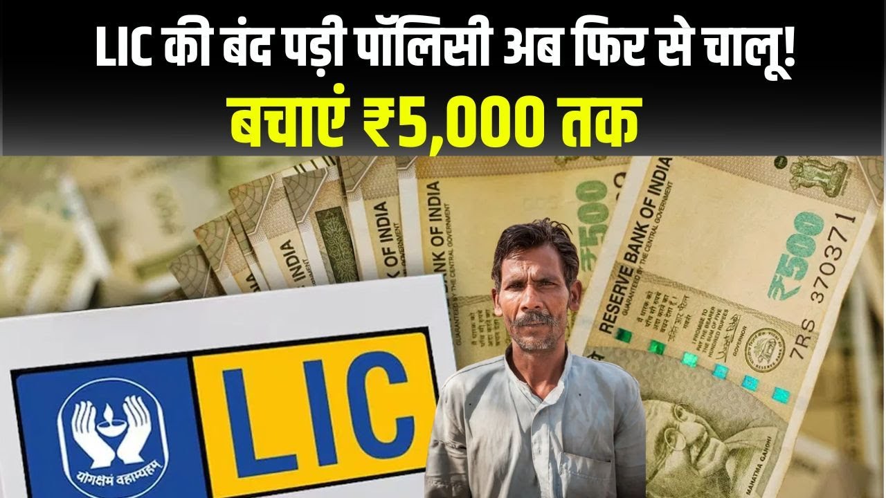 खुशखबरी! LIC की बंद पॉलिसी अब फिर से चालू, ₹5,000 तक बचत का सुनहरा मौका | LIC Special Policy Revival