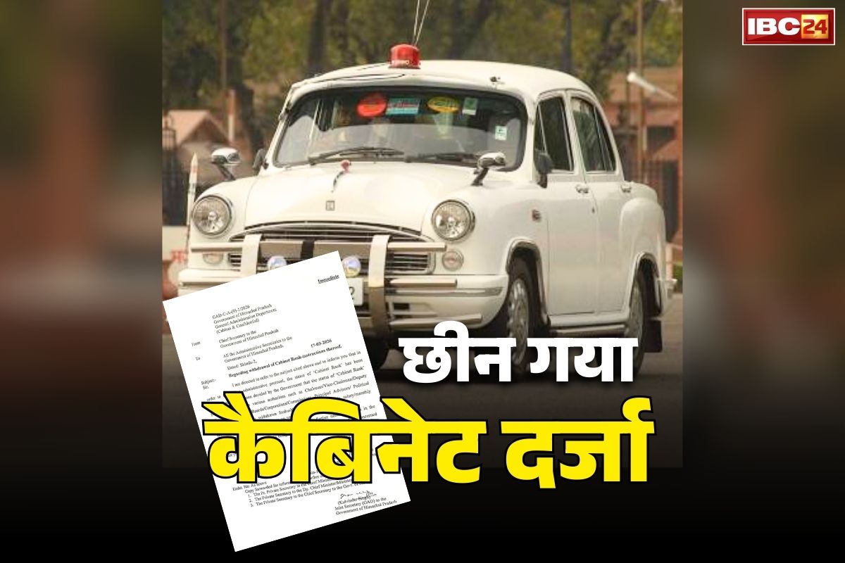 Govt Revokes Cabinet Rank Status: सरकार ने वापस लिया ‘कैबिनेट का दर्जा’.. बोर्ड, निगम और आयोग के अध्यक्षों, उपाध्यक्षों और सलाहकारों को झटका