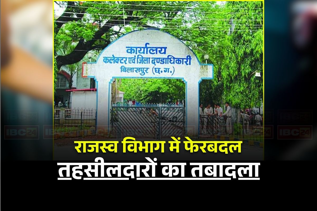 CG Tehsildar Transfer: छत्तीसगढ़ में राजस्व विभाग में बड़ी सर्जरी, बदले गए कई तहसीलों के तहसीलदार, एक साथ इतने अफसर इधर से उधर