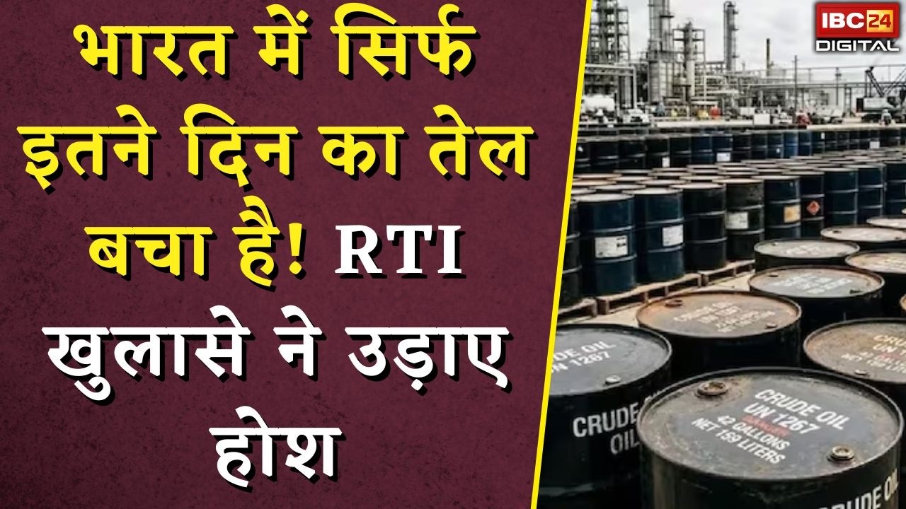 India Crude Oil Reserve Currently News: India में सिर्फ इतने दिन का तेल है! RTI खुलासे ने उड़ाए होश |
