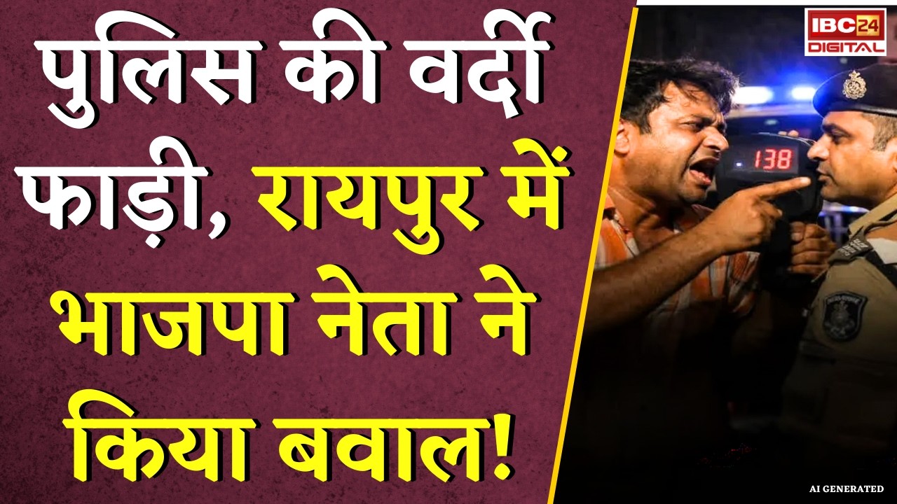 CG News: Raipur में भाजपा नेता ने किया बवाल! पुलिस की वर्दी फाड़ी |