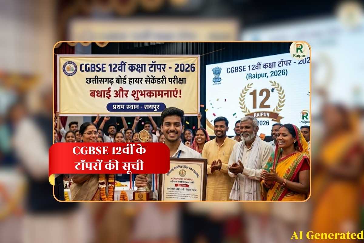 CG Board Class 12th Toppers List 2026: cgbse.nic.in, results.cg.nic.in: सीजीबीएसई 12वीं के टॉपरों की सूची जारी, IBC24.in पर देखें सबसे पहले