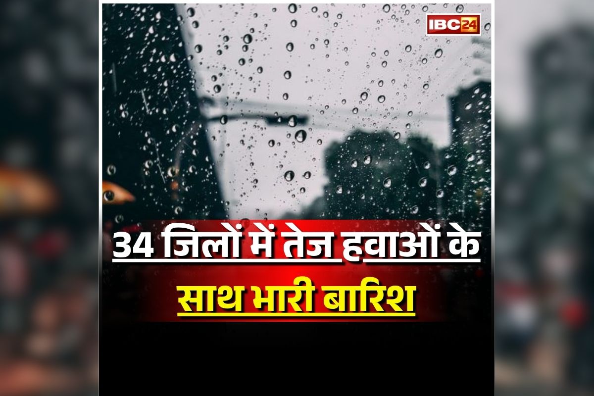 Aaj Ka Mausam: फिर बिगड़ा मौसम, राजधानी समेत 34 जिलों में आंधी तूफान के साथ होगी भारी बारिश, मौसम विभाग ने जारी किया अलर्ट