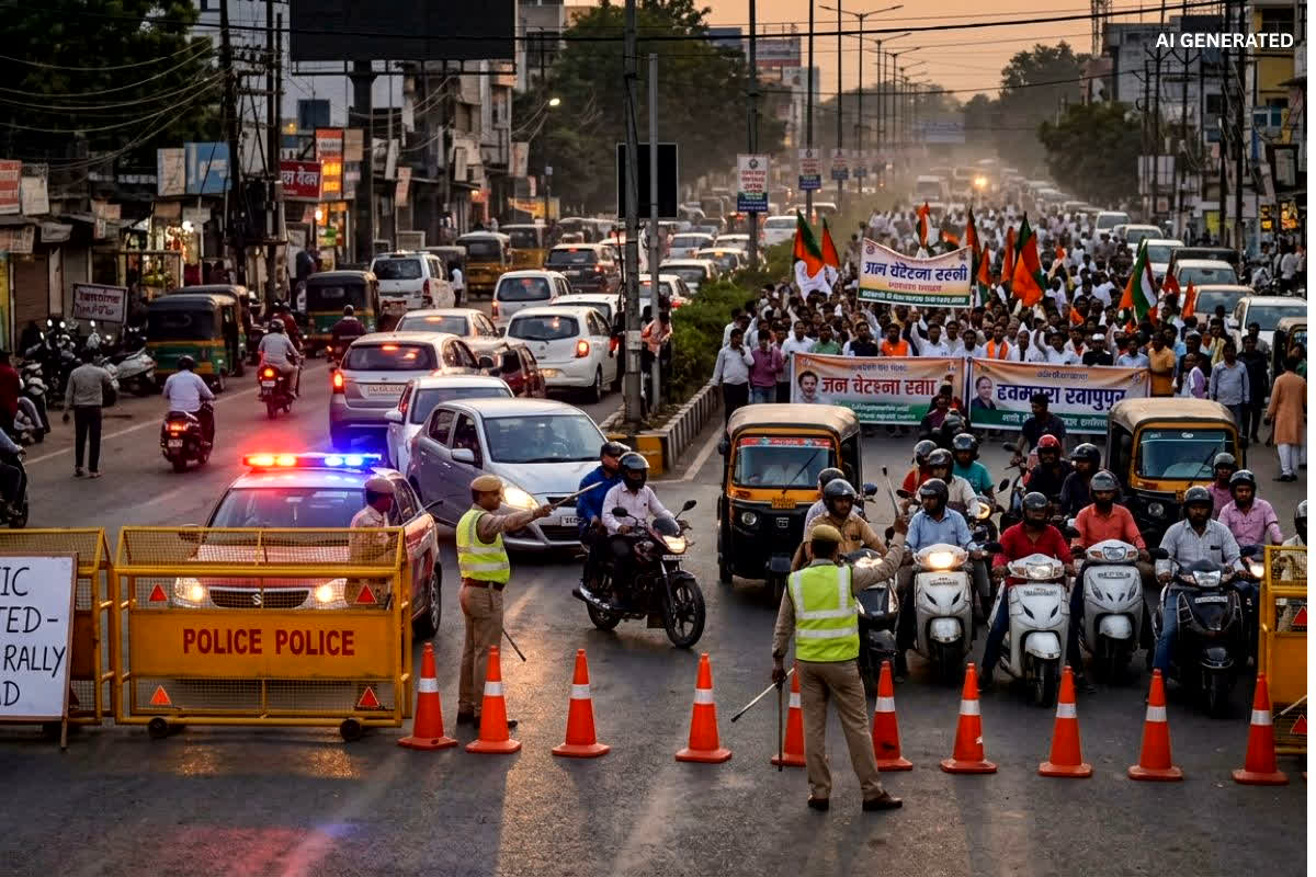 Bhopal Traffic Diversion Today : घर से निकलने से पहले देख लें ये खबर! राजधानी में आज इन रूट्स पर रहेगा भारी ट्रैफिक डायवर्जन, CM की मौजूदगी में इस वजह से निकलेगा जुलूस