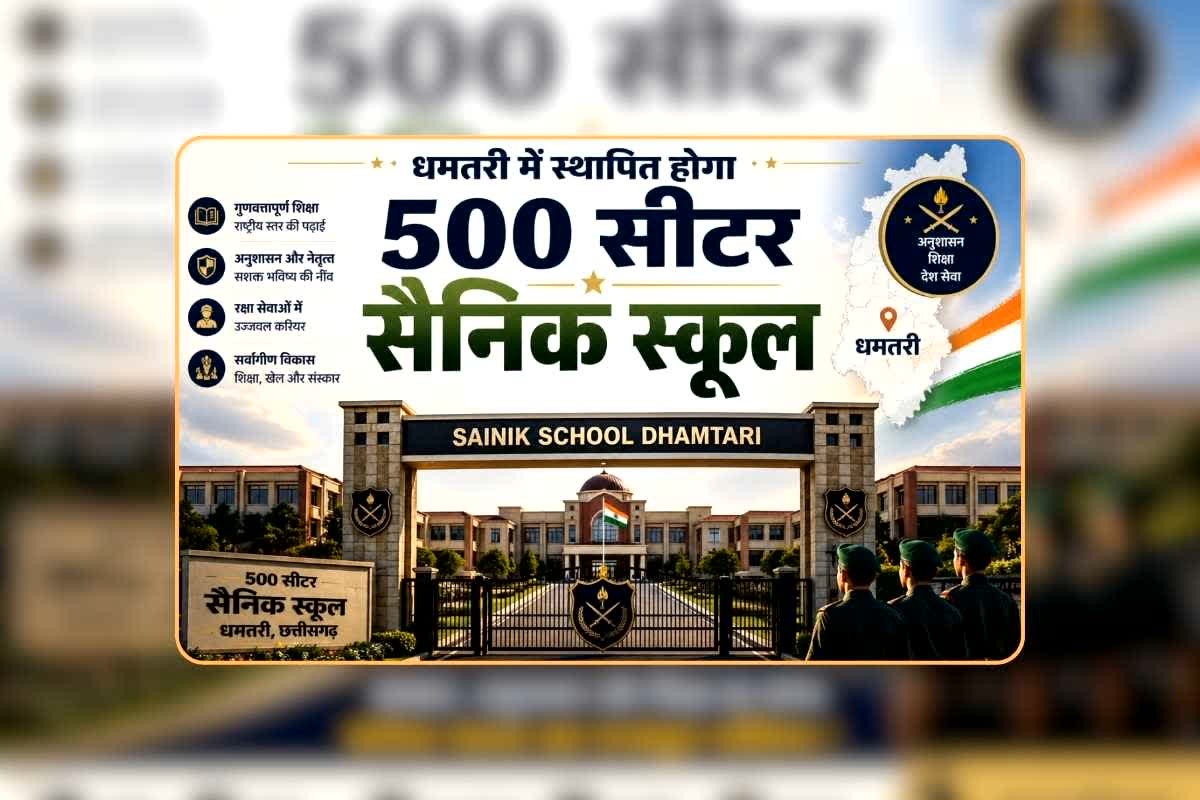 Sainik School in Chhattisgarh: छत्तीसगढ़ के इस जिले में खुलने जा रहा प्रदेश सबसे बड़ा सैनिक स्कूल, एक साथ पढ़ेंगे इतने बच्चे, जिला कलेक्टर बोले- ये ऐतिहासिक उपलब्धि