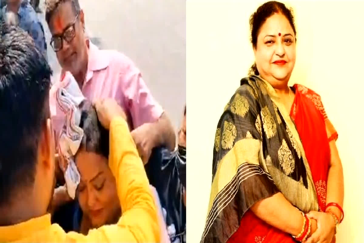 MLA Anupama Jaiswal Video: पुतला दहन कार्यक्रम में आग की चपेट में आई ये महिला विधायक, झुलस गया चेहरा, आनन-फानन में ले जाया गया अस्पताल