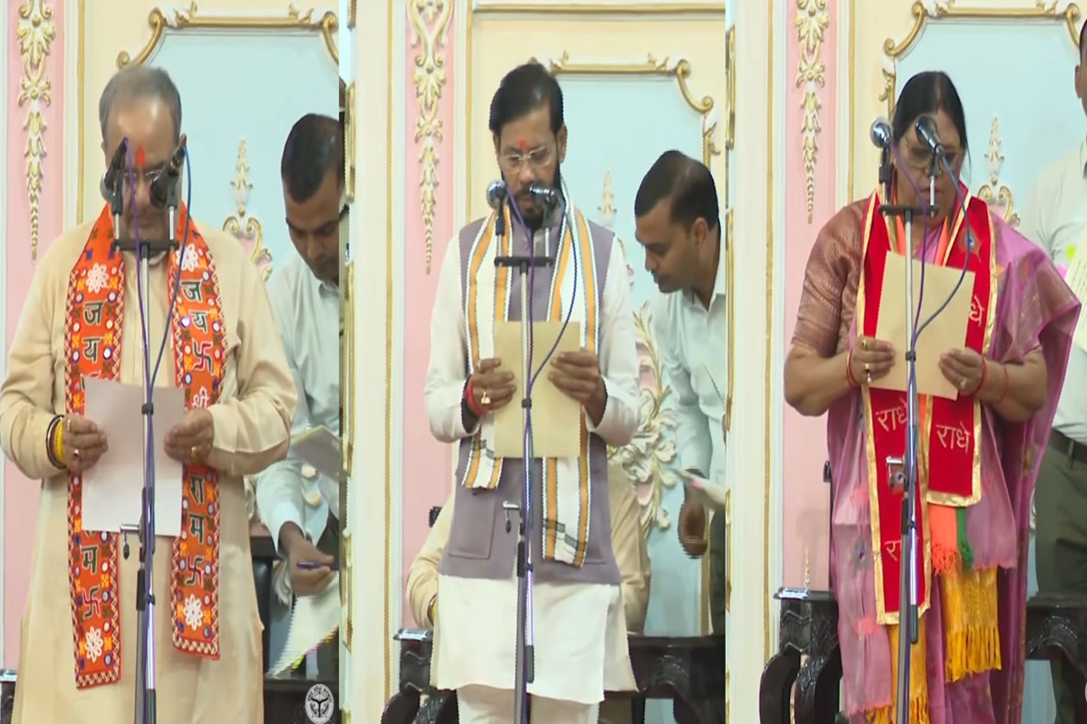 UP Yogi Cabinet News: यूपी में योगी मंत्रिमंडल का विस्तार, भूपेंद्र चौधरी सहित इन विधायकों ने ली मंत्री पद की शपथ, दो मंत्रियों को मिला प्रमोशन