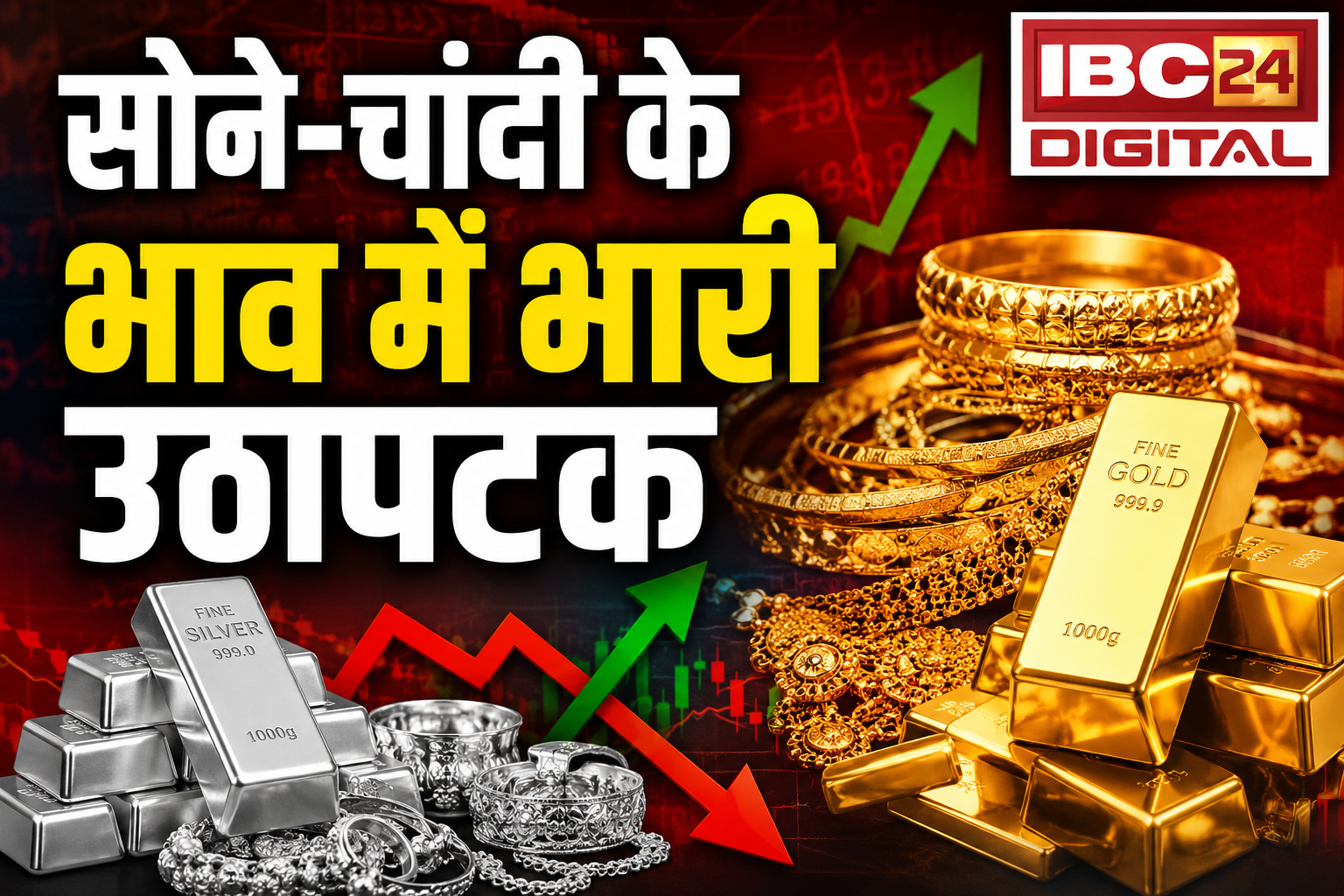 Gold Silver Rate Today: सोने-चांदी के भाव में भारी उठापटक, जानें अपने शहर का ताजा रेट |