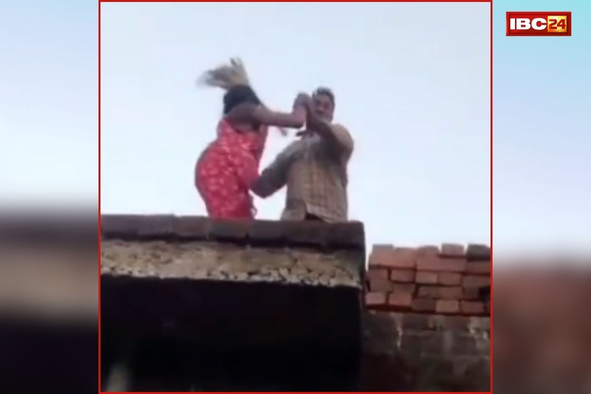 Maihar Viral Video: जमीन विवाद ने लिया खतरनाक मोड़, महिला को छत से नीचे फेंका! वीडियो देख दहल जाएगा दिल