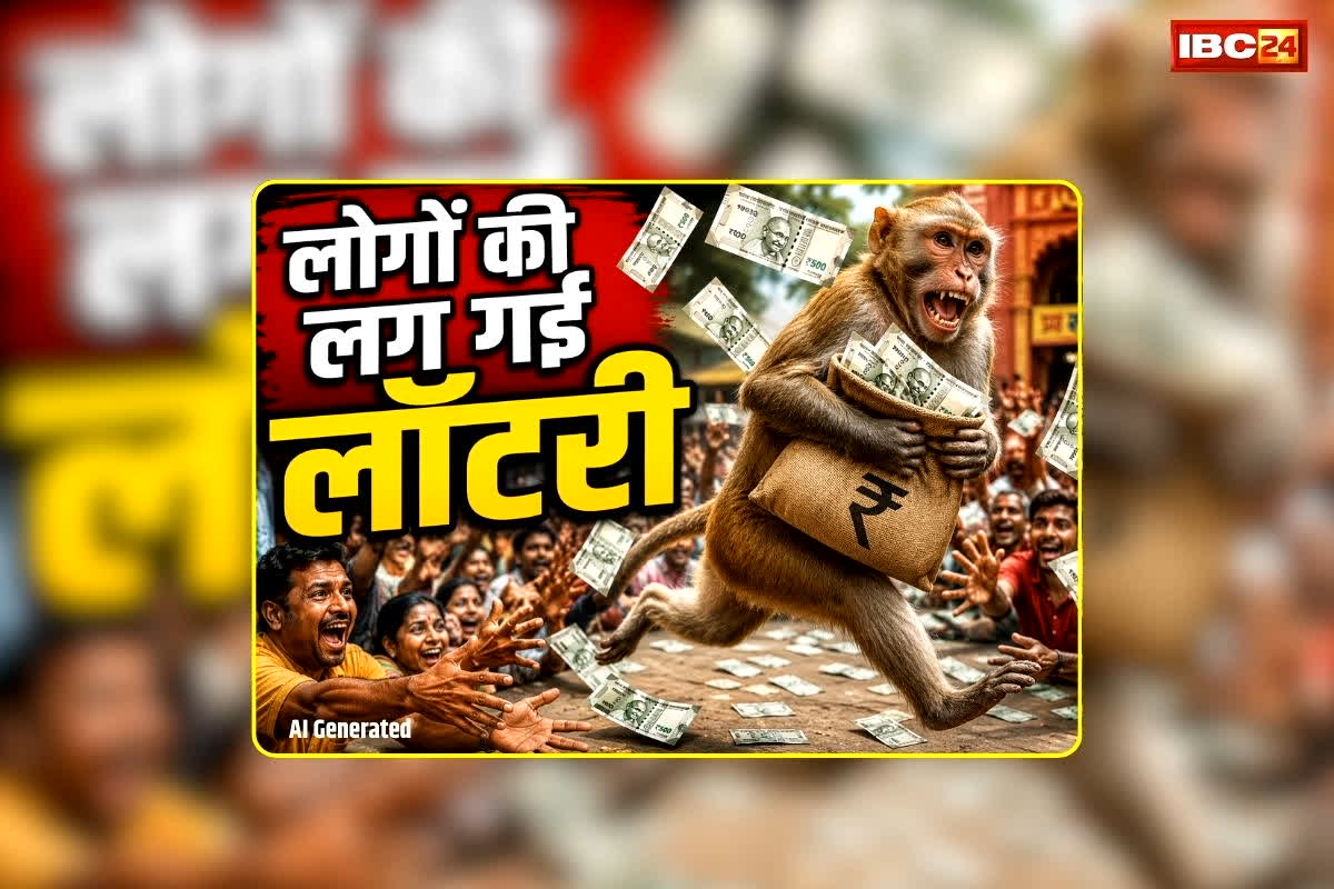 Monkey Snatches Money Bag: दो लाख रुपये से भरा बैग छीन कर भाग गया बंदर, फिर किया ऐसा कारनामा लोगों की लग गई लॉटरी, आप भी देखें वीडियो