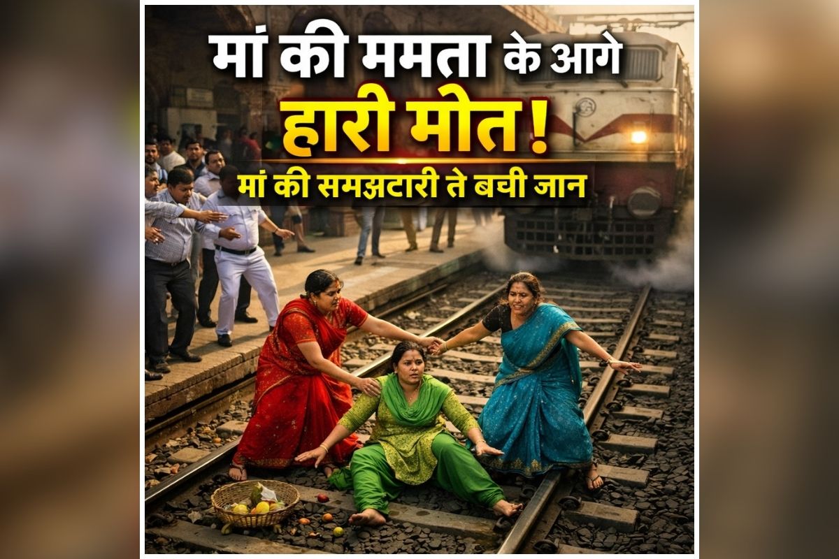 Railway Accident Video: मां की ममता के आगे हार गई मौत! चलती ट्रेन के बीच फंसी महिलाएं, फिर मां ने ऐसे बचाई चार जिंदगियां, वीडियो देख आपके भी उड़ जाएंगे होश