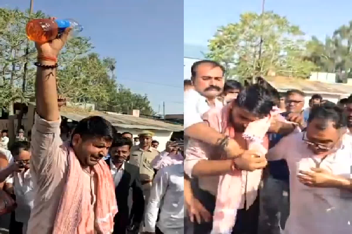 MLA Ravindra Singh Bhati Video: इस दिग्गज विधायक ने की आत्मदाह की कोशिश, सैंकड़ों मजदूरों के बीच खुद पर छिड़का पेट्रोल, जानें क्या है वजह
