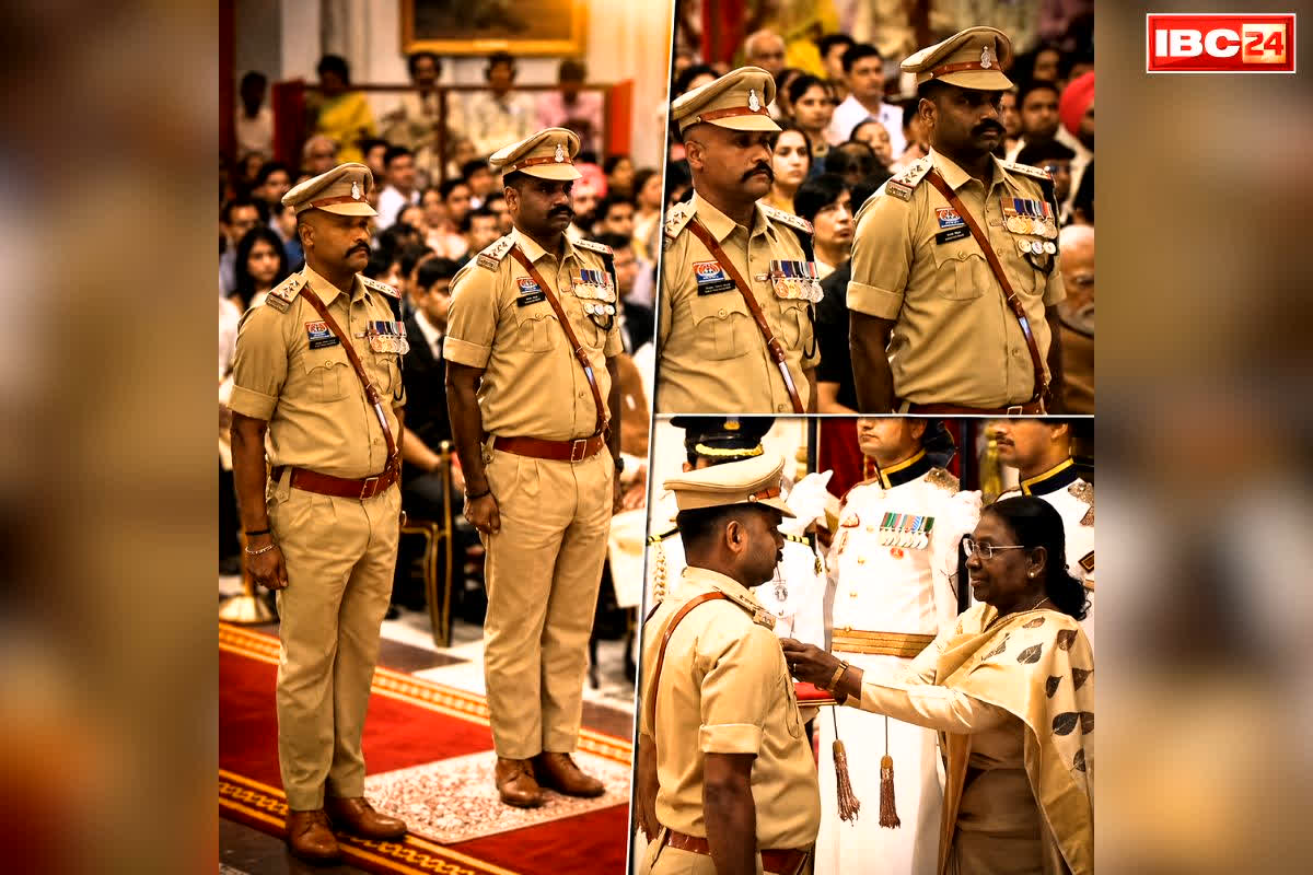 Chhattisgrh Police Shaurya Chakra: देशभर में बढ़ा छत्तीसगढ़ पुलिस का मान.. थाना प्रभारी और निरीक्षक को राष्ट्रपति ने ‘शौर्य चक्र’ से किया सम्मानित, इस मोर्चे पर उत्कृष्ट योगदान पर मिला सम्मान